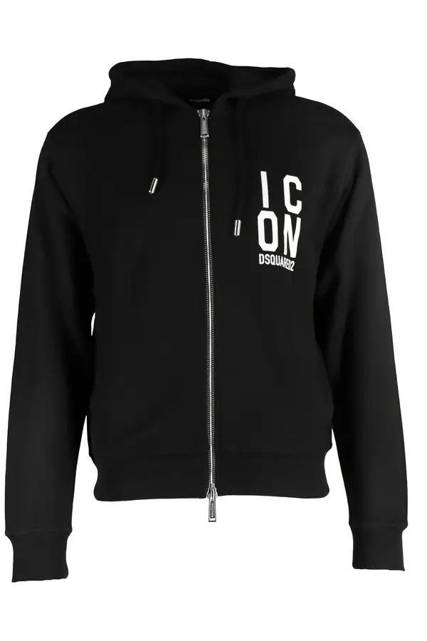 Dsquared Črna jopa s kapuco Dsquared2