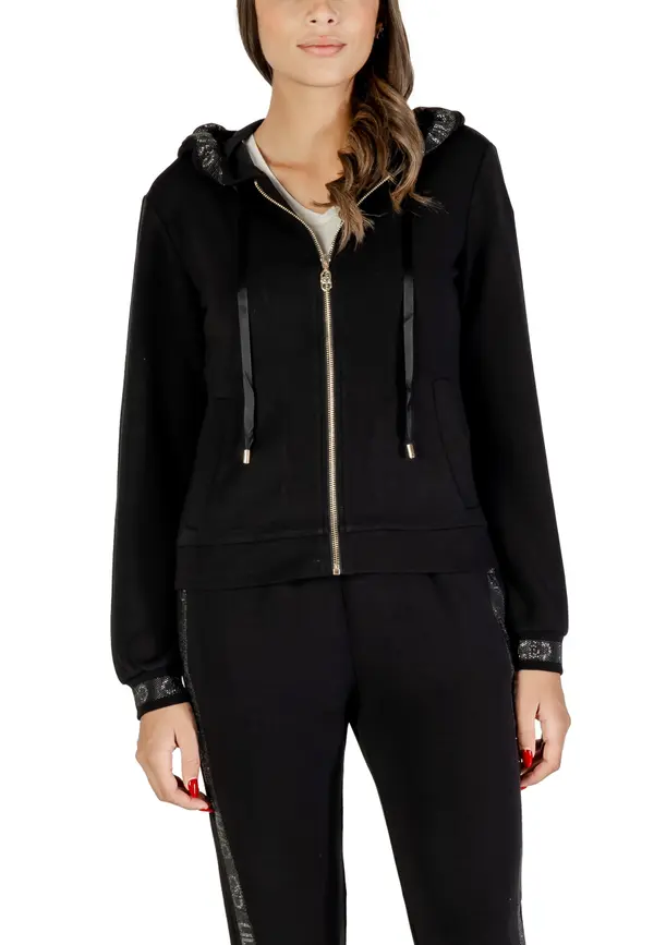 Liu Jo Črna jopa s kapuco Liu Jo