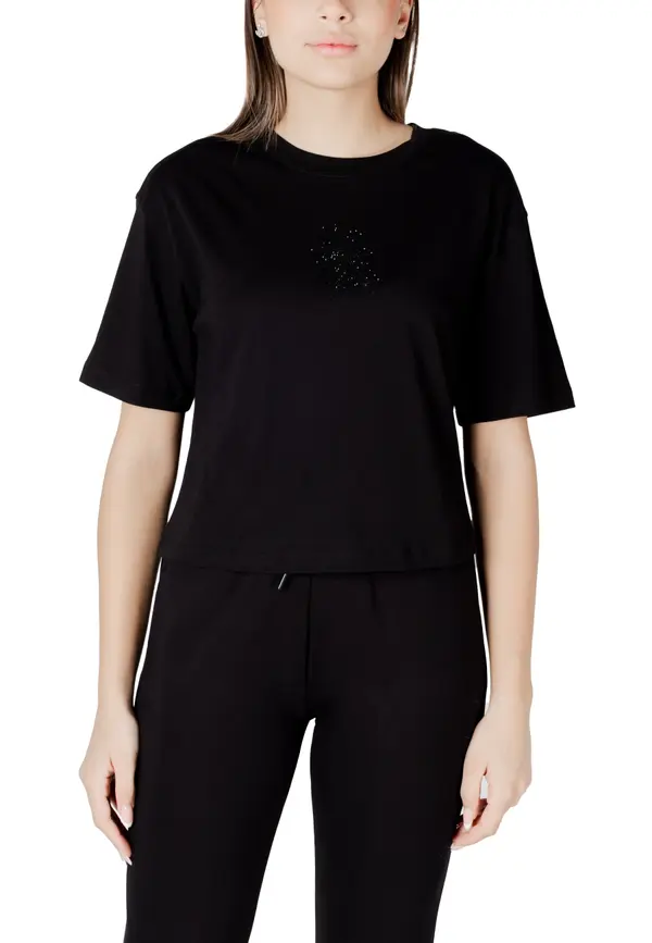 Armani Črna majica Armani Exchange