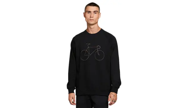 Dedicated Črna majica Dedicated Rainbow Bicycle