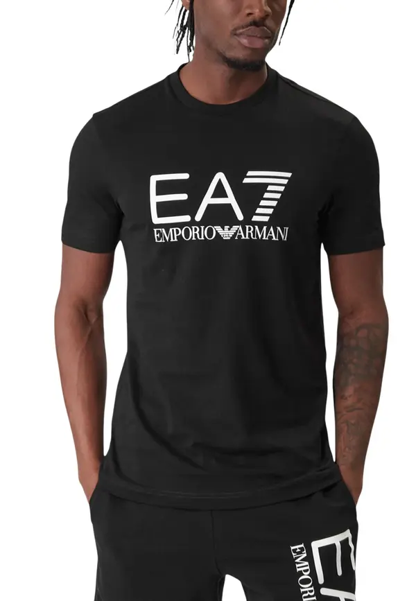 EA7 Črna majica EA7 Emporio Armani
