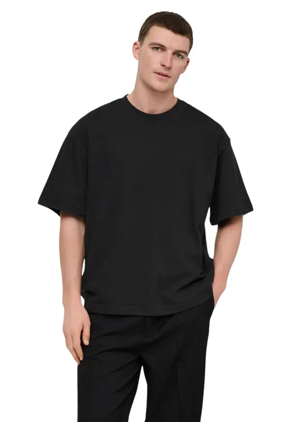 Only Črna majica Only &amp; Sons