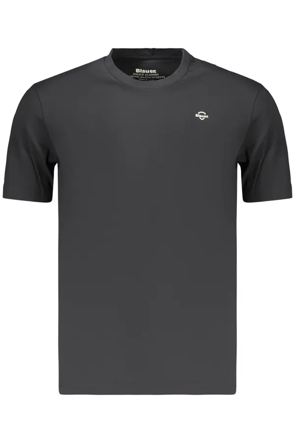 BLAUER APPAREL Črna majica s kratkimi rokavi