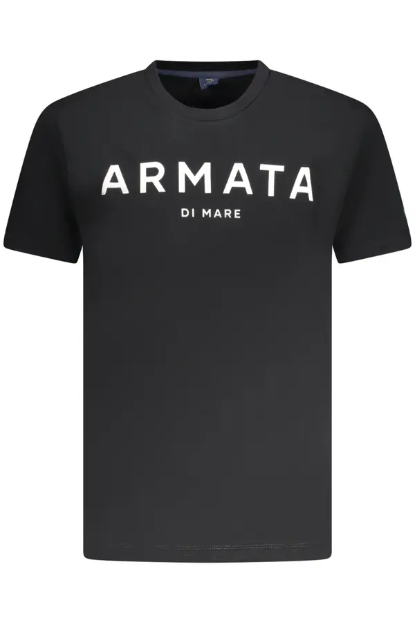 ARMATA DI MARE Črna majica s kratkimi rokavi Armata di Mare