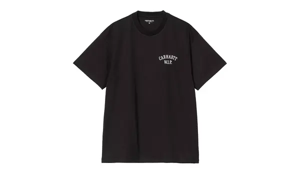 Carhartt Wip Črna majica s kratkimi rokavi Carhartt WIP
