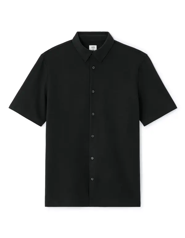 Celio Črna majica s kratkimi rokavi Celio Lahemc