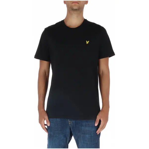 Lyle & Scott Črna majica s kratkimi rokavi Lyle &amp; Scott