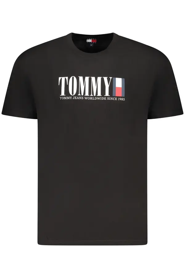 Tommy Hilfiger Črna majica s kratkimi rokavi Tommy Hilfiger