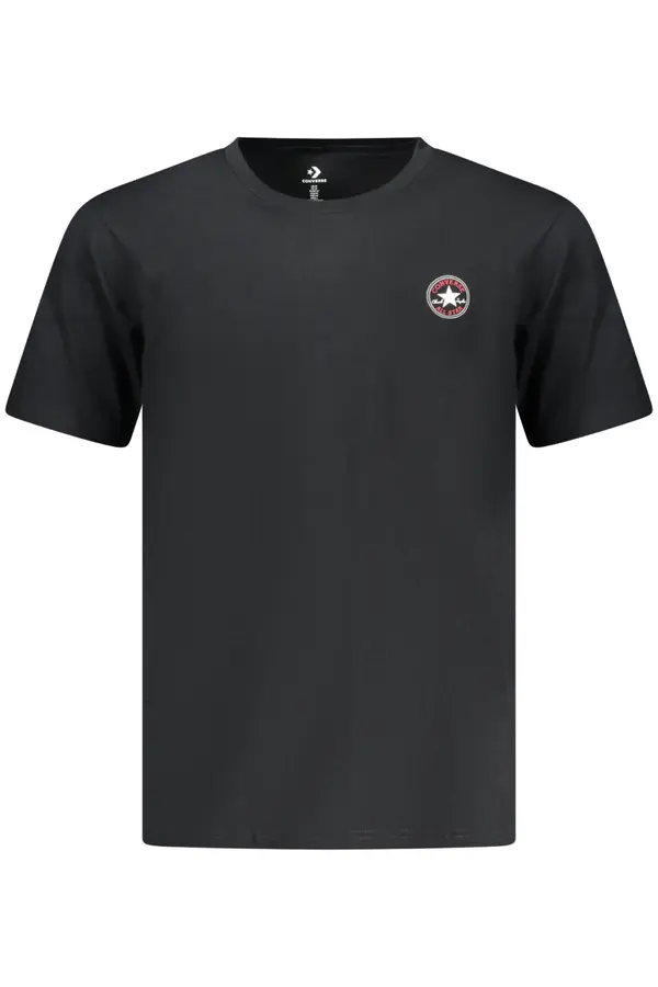 Converse Črna majica s kratkimi rokavi znamke Converse