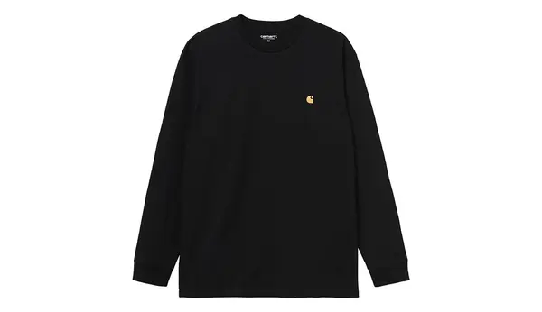 Carhartt Wip Črna majica z dolgimi rokavi Carhartt WIP