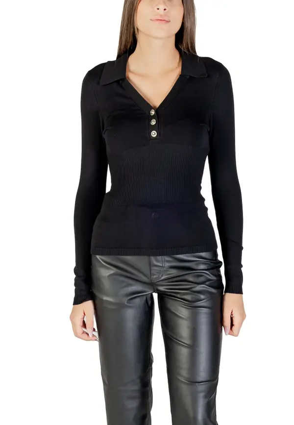 Morgan De Toi Črna majica z dolgimi rokavi Morgan De Toi