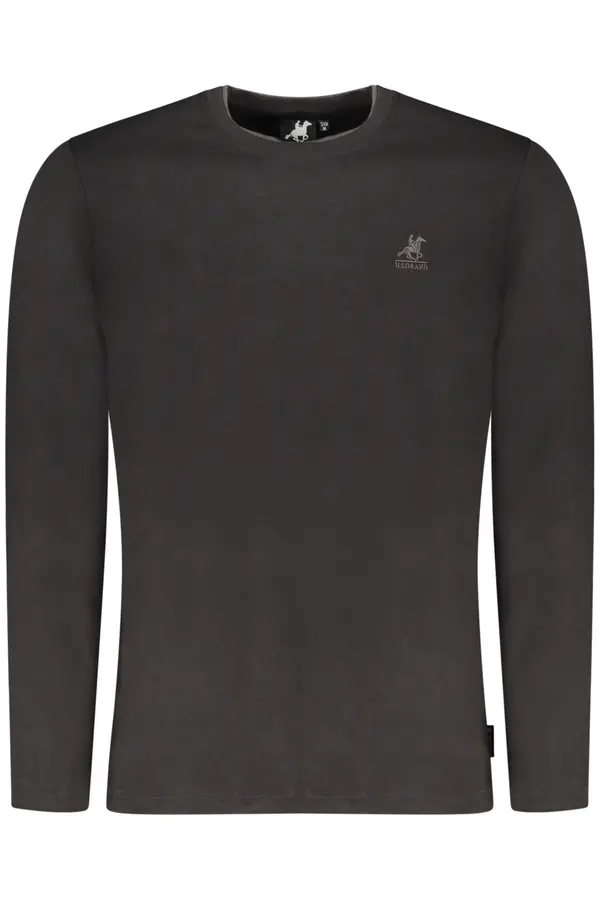 U.S. GRAND Črna majica z dolgimi rokavi