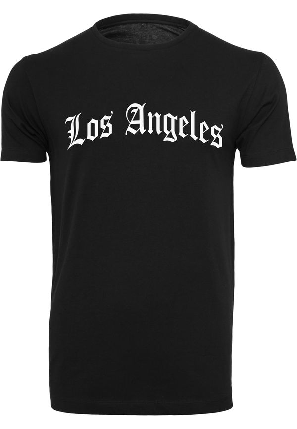 MT Men Črna majica z Los Angelesom, napisana na njej