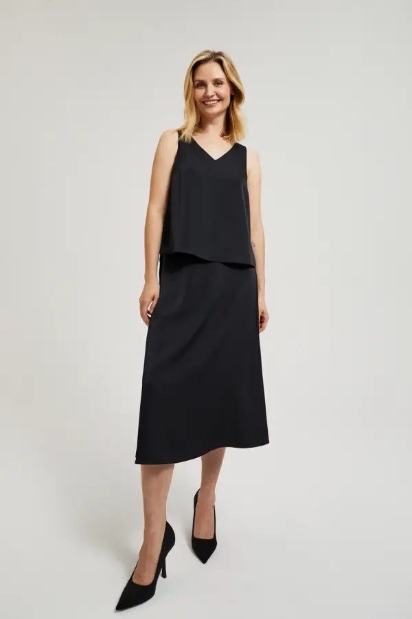 Marisse Črna midi obleka Marisse