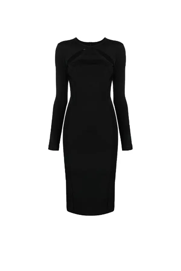 Pinko Črna midi obleka Pinko