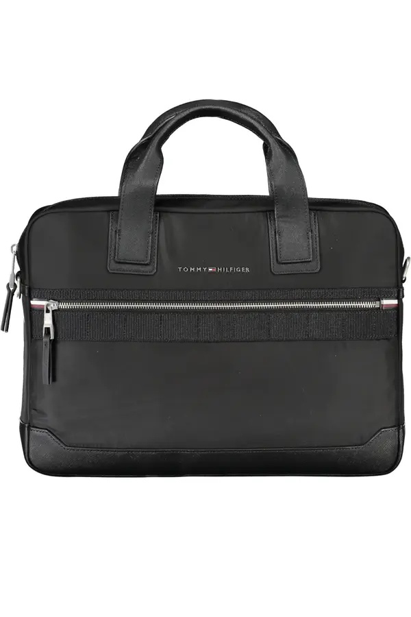 Tommy Hilfiger Črna moška aktovka Tommy Hilfiger