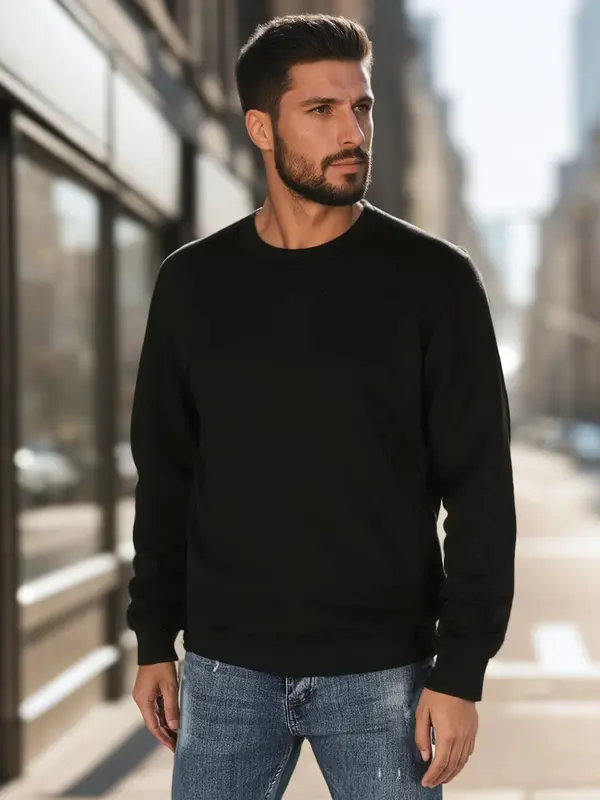 DStreet Črna moška jopa Dstreet