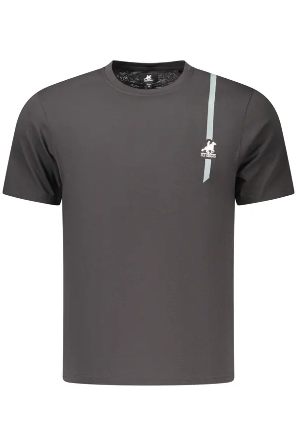 U.S. GRAND POLO EQUIPMENT & APPAREL Črna moška majica s kratkimi rokavi