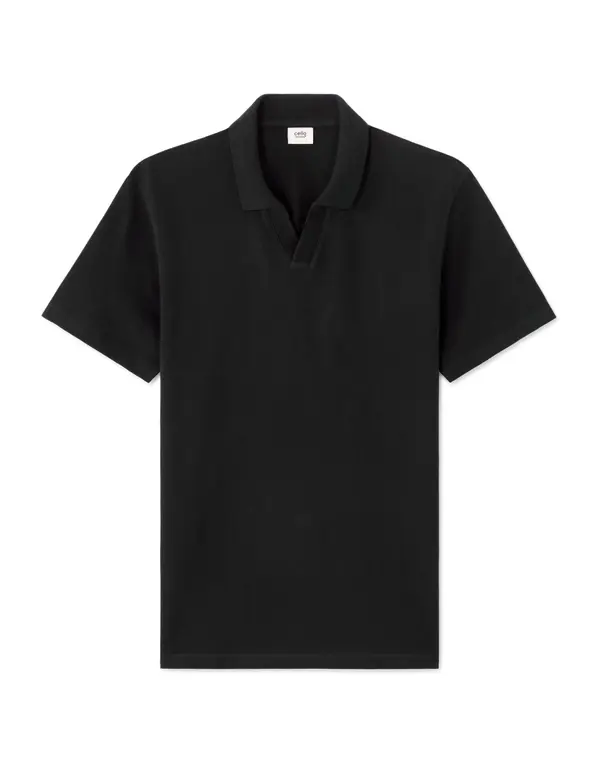 Celio Črna moška polo majica Celio Nepiquy