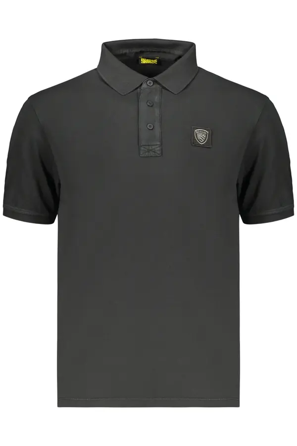 BLAUER APPAREL Črna moška polo majica