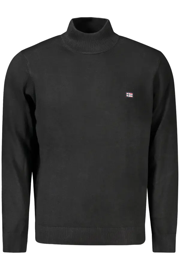 NORWAY 1963 Črna moška pulover s kratkimi rokavi Norveška 1963