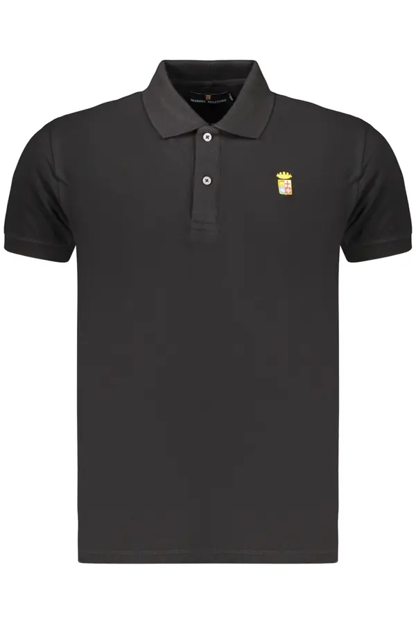 MARINA MILITARE Črna polo majica