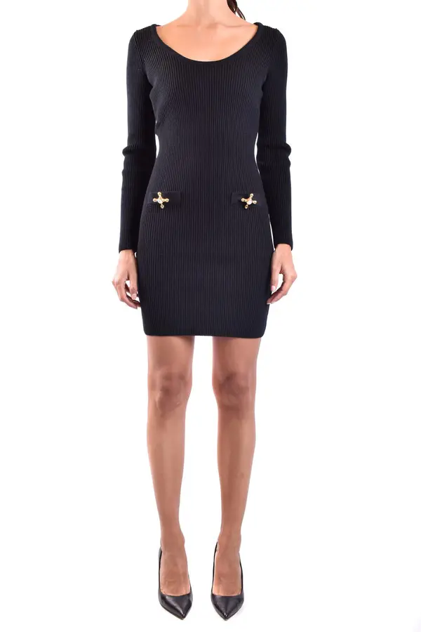 Moschino Črna pulover obleka Moschino