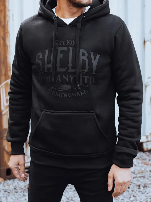 DStreet Črna Shelby pulover s kapuco