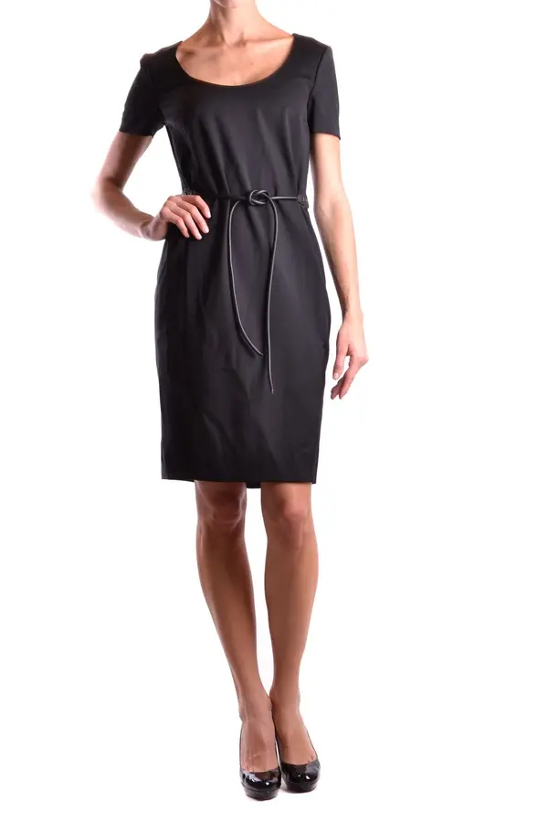 Dsquared Črna srajčna obleka Dsquared