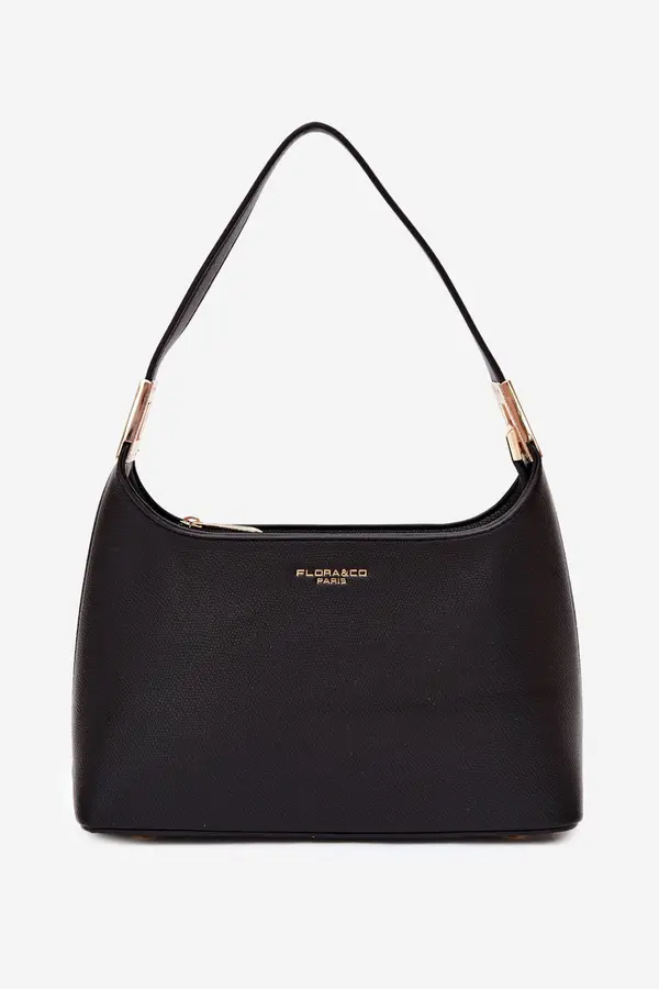 FLORA & CO Črna torbica Flora&amp;Co Gretta