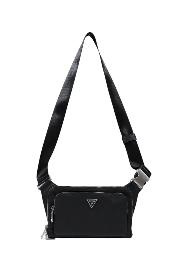 Guess Črna torbica za okoli pasu Guess