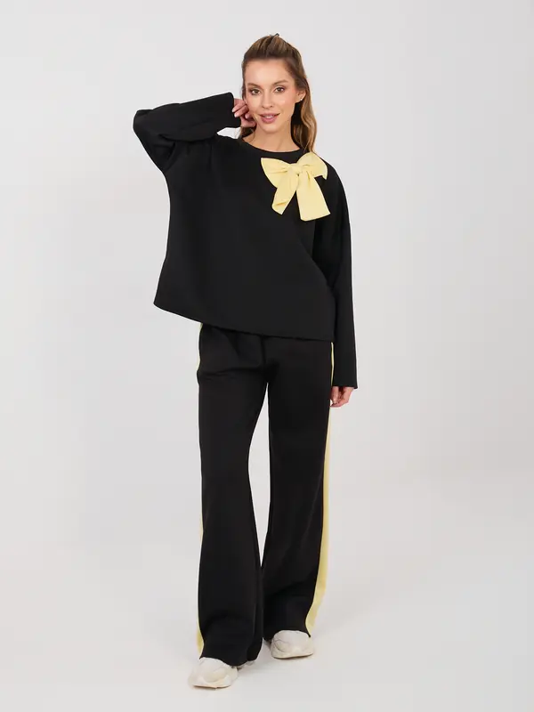 RUE PARIS Črna ženska jopa brez kapuce