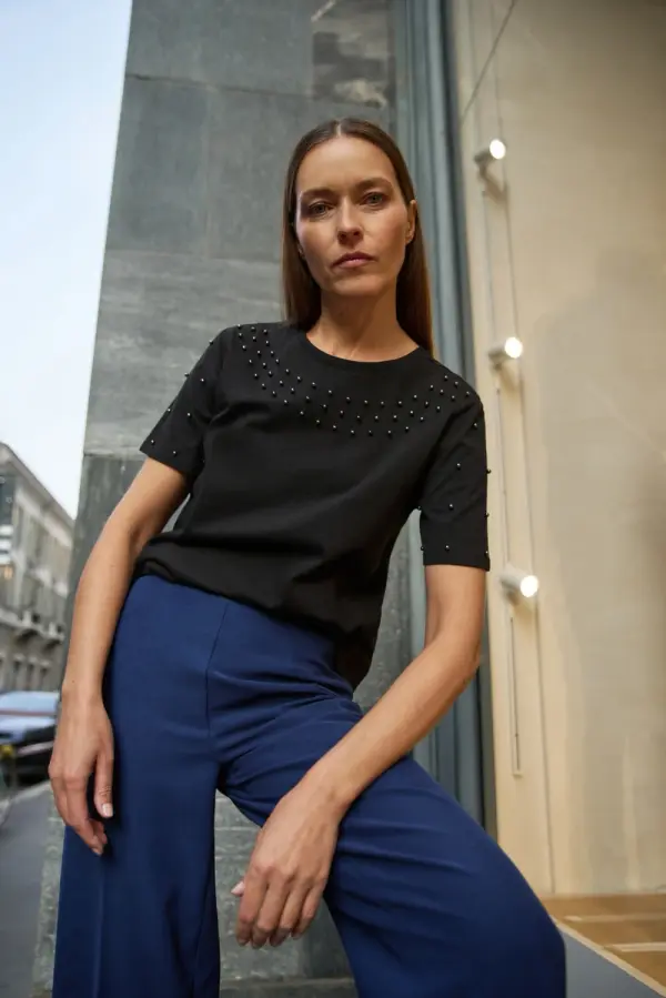 Marisse Črna ženska majica Marisse