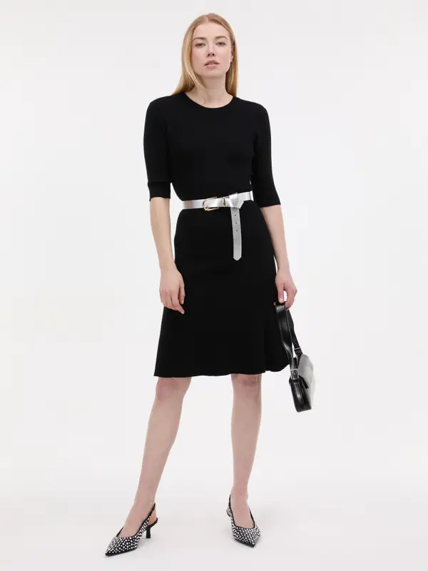 Orsay Črna ženska obleka ORSAY