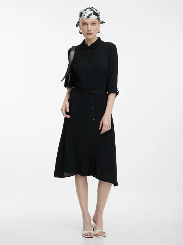 Orsay Črna ženska srajčna obleka ORSAY