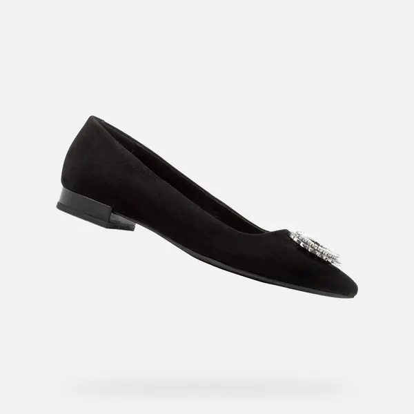 GEOX Črne balerinke Geox Charyssa