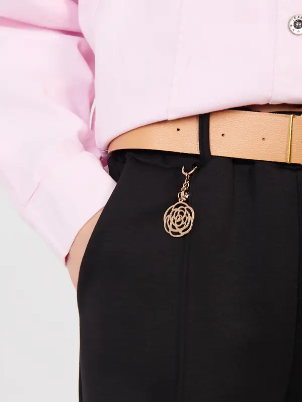 RUE PARIS Črne hlače MI-SP-K104.14