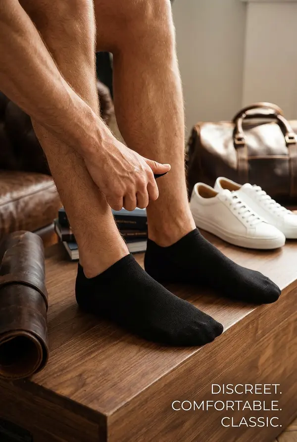 Milena Črne ultra tanke nogavice do gležnjev Milena