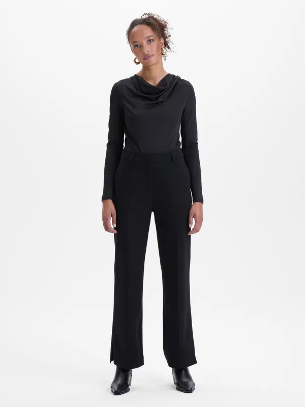 Orsay Črne ženske ravne hlače ORSAY