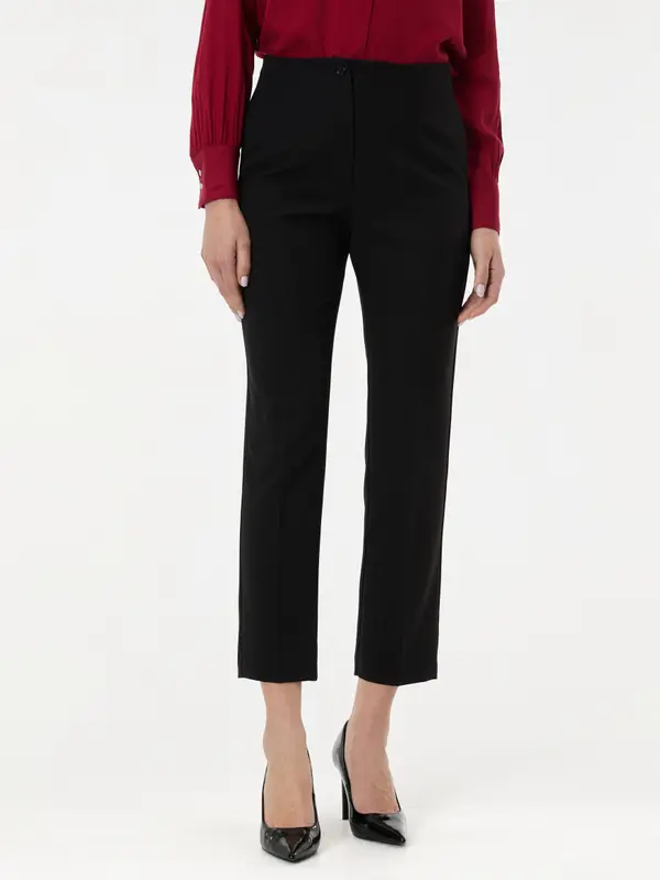 Orsay Črne ženske ravne hlače ORSAY