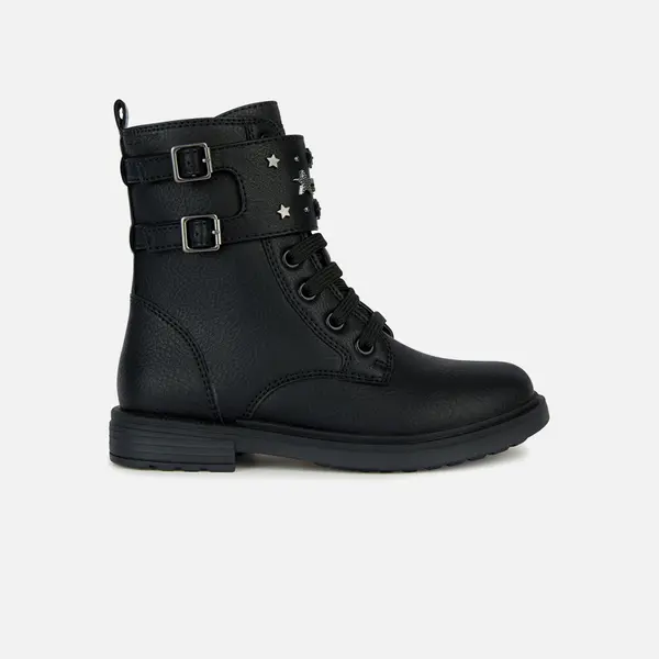 GEOX Črni dekliški gležnjarji Geox Eclair