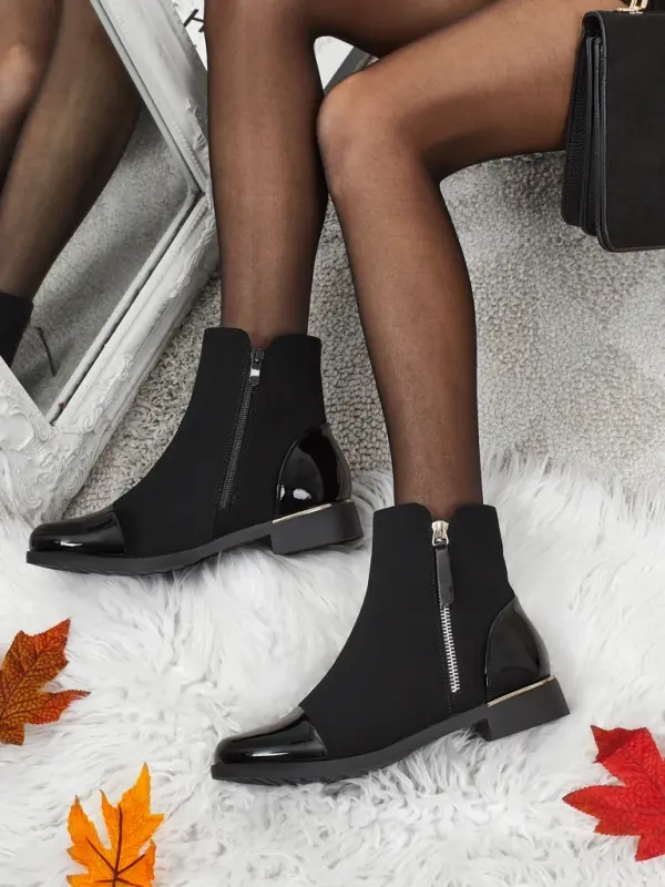 Resti Črni elegantni gležnjarji Resti Luna