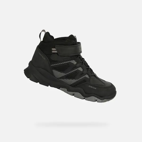 GEOX Črni fantovski superge Geox Montrack B ABX