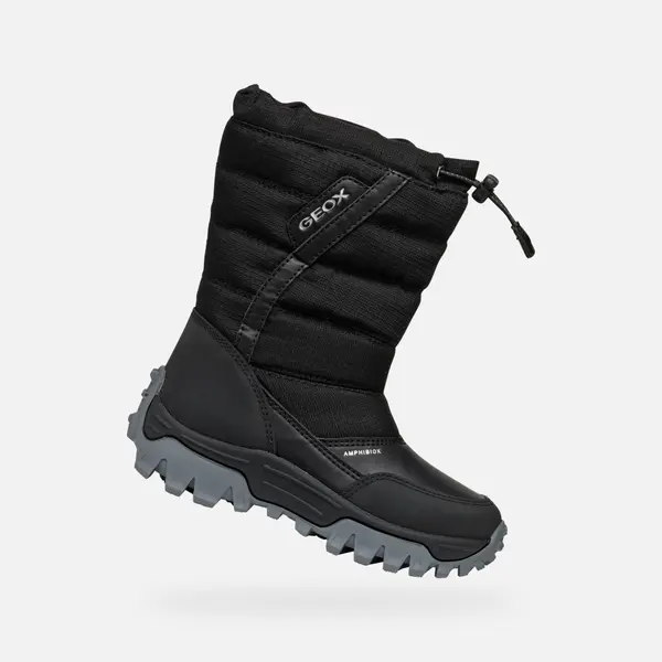 GEOX Črni fantovski zimski čevlji Geox Himalaya ABX