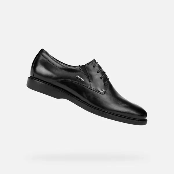 GEOX Črni formalni čevlji Geox Brayden 2fit