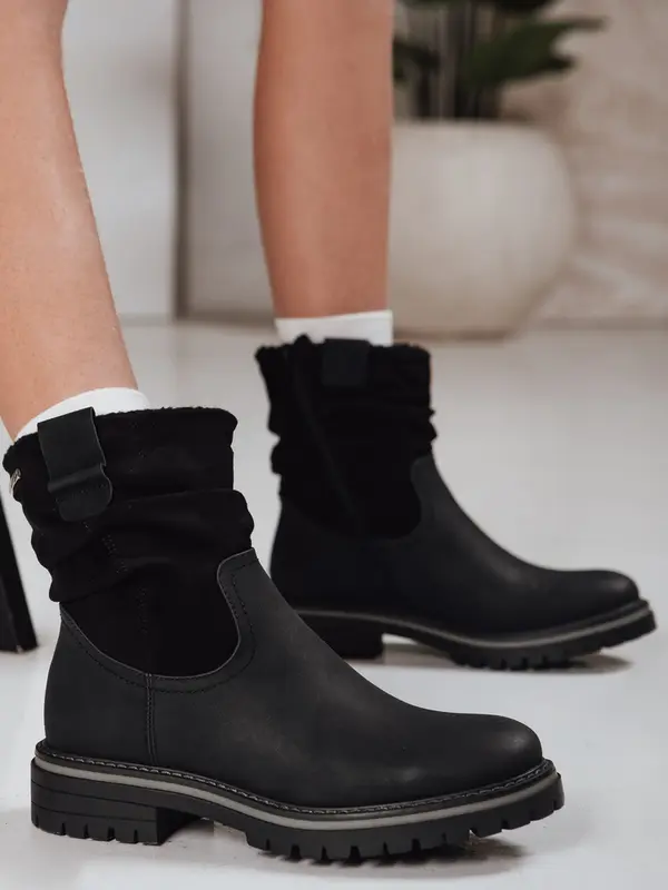 DStreet Črni gležnjarji brez pete