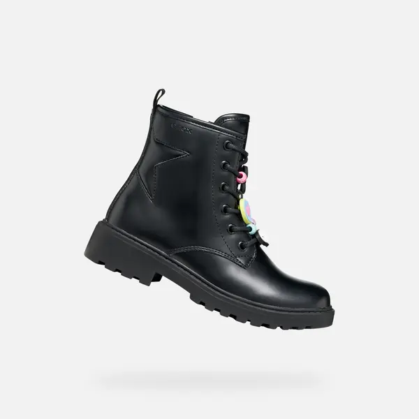 GEOX Črni gležnjarji Geox Casey