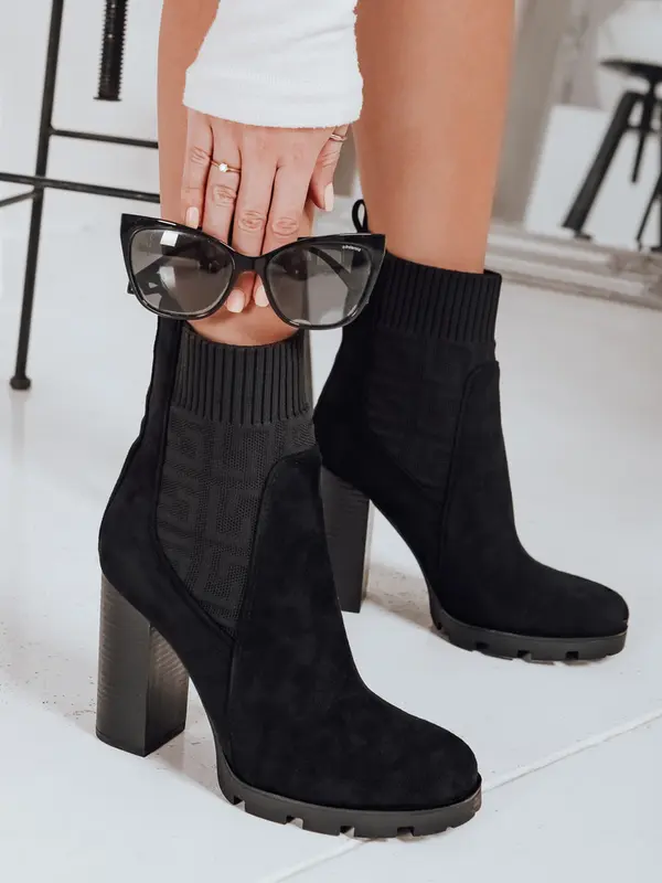 DStreet Črni gležnjarji s peto