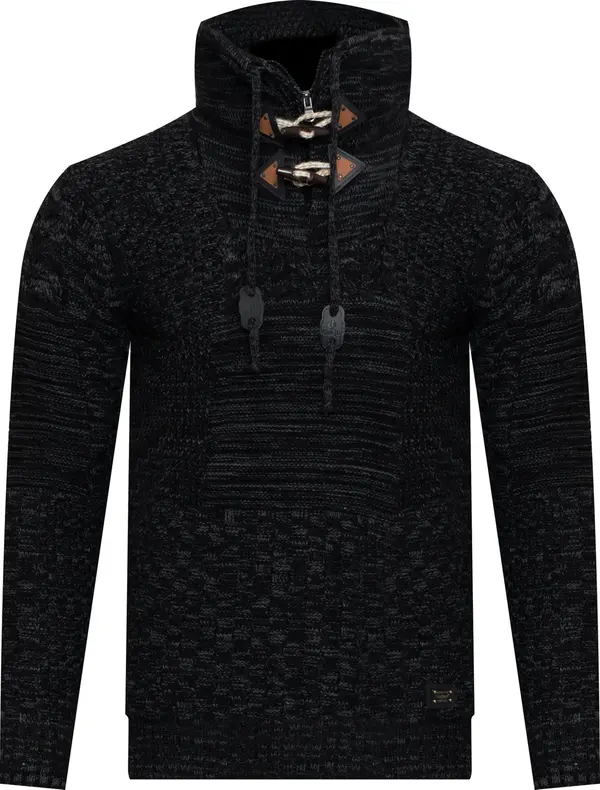 CLUB JU Paris Črni moški copati CLUB JU PARIS