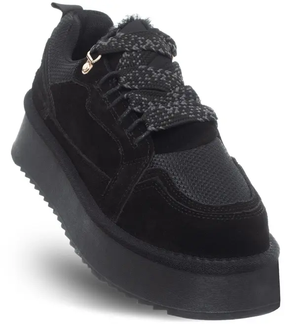 SOLO SOPRANI COUTURE Črni nizki športni copati z vezalkami SOLO SOPRANI